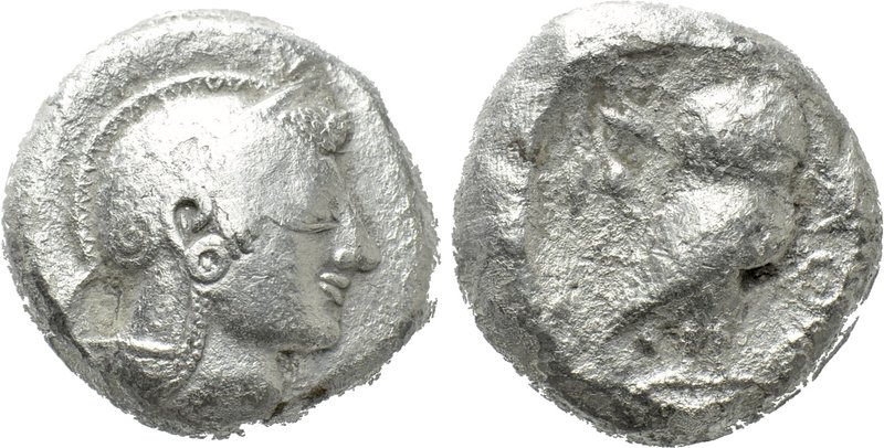 ATTICA. Athens. Tetradrachm (Circa 500/490-482 BC). 

Obv: Helmeted head of At...
