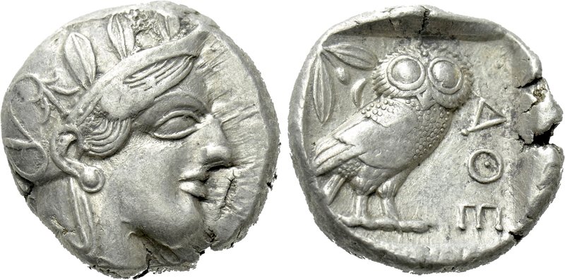 ATTICA. Athens. Tetradrachm (Circa 454-404 BC). 

Obv: Helmeted head of Athena...