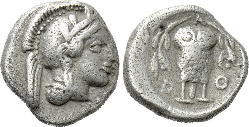 ATTICA. Athens. Hemidrachm (Circa 454-404 BC). 

Obv: Helmeted head of Athena ...