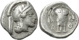 ATTICA. Athens. Hemidrachm (Circa 454-404 BC).