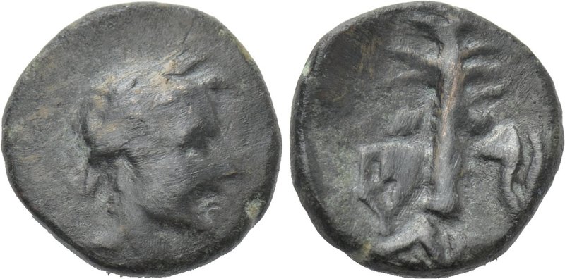CRETE. Hierapytna. Uncertain (1st century). Ae. 

Obv: Laureate imperial sytle...