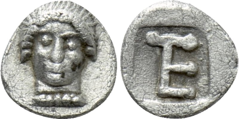 IONIA. Kolophon. Tetartemorion (Circa 525-490). 

Obv: Head of Apollo facing....