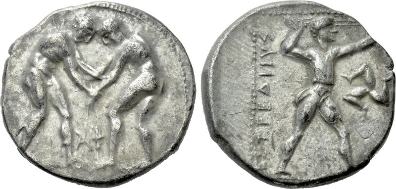 PAMPHYLIA. Aspendos. Stater (Circa 380/75-330/25 BC). 

Obv: Two wrestlers gra...