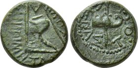 KINGS OF THRACE (Sapean). Rhoemetalkes I with Augustus (Circa 11 BC-12 AD). Ae.