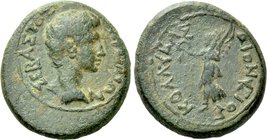 IONIA. Smyrna. Augustus (27 BC-AD 14). Ae. Dionysios Kollybas, magistrate.