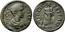 LYDIA. Dioshieron. Geta (Caesar, 198-209). Ae.