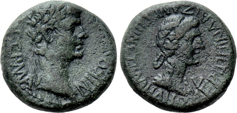 PHRYGIA. Aezanis. Germanicus with Agrippina I (Died 19 and 33, respectively). Ae...