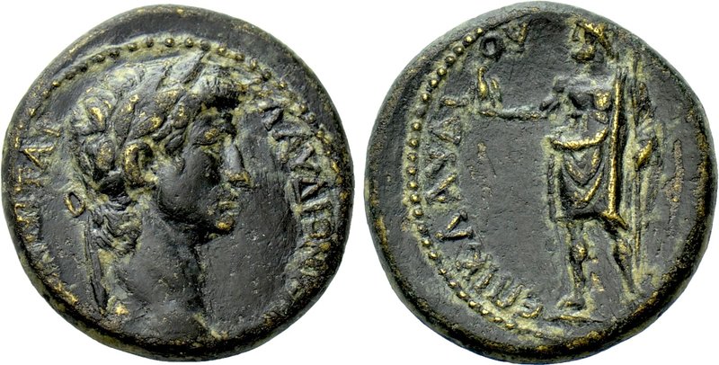 PHRYGIA. Aezanis. Claudius (41-54). Ae. Klaudios Hierax, magistrate. 

Obv: KΛ...