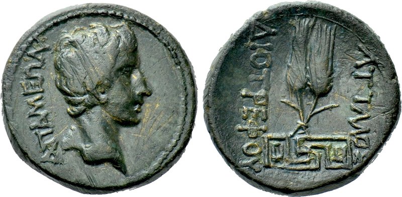 PHRYGIA. Apameia. Augustus (27 BC-AD 14). Ae. Attalus, son of Diotrephus, magist...