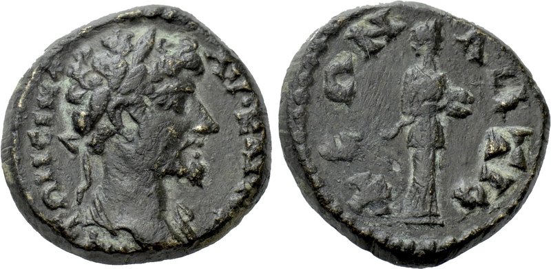 CARIA. Antioch ad Maeandrum. Marcus Aurelius (161-180). Ae. 

Obv: ΑV KAI AV A...