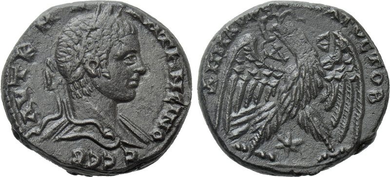 SELEUCIS & PIERIA. Antioch. Elagabalus (218-222). Tetradrachm.

Obv: AVT K M A...