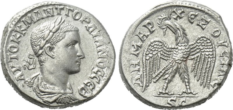 SELEUCIS & PIERIA. Antioch. Gordian III (238-244). Tetradrachm. 

Obv: AYTOK K...