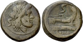 ANONYMOUS. Semis (After 211 BC). Uncertain mint.