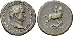 TITUS (79-81). Sestertius. Rome.