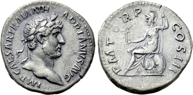 HADRIAN (117-138). Denarius. Rome. 

Obv: IMP CAESAR TRAIAN HADRIANVS AVG. 
L...