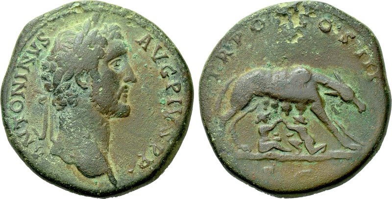 ANTONINUS PIUS (138-161). Sestertius. Rome. 

Obv: ANTONINVS AVG PIVS P P. 
L...