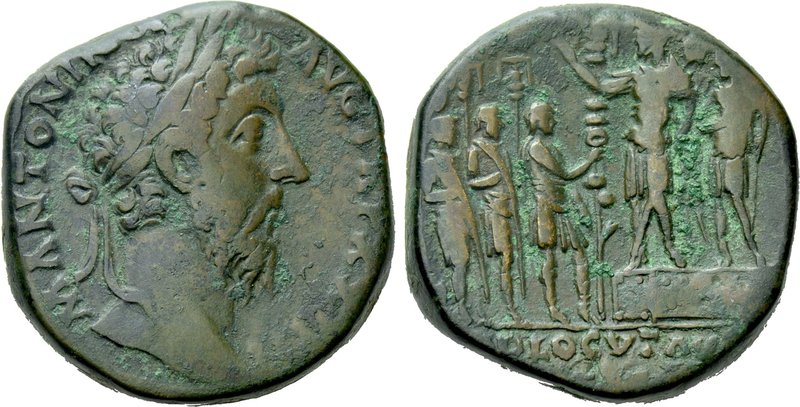 MARCUS AURELIUS (161-180). Sestertius. Rome. 

Obv: M ANTONINVS AVG TRP XXIIII...
