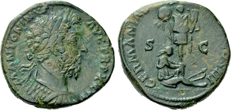 MARCUS AURELIUS (161-180). Sestertius. Rome.

Obv: M ANTONINVS AVG TRP XXVI.
...
