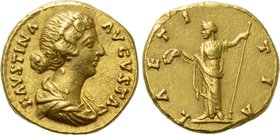FAUSTINA II (Augusta, 147-175). GOLD Aureus. Rome.