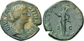 DIVA FAUSTINA II (Died 175/6). Sestertius. Rome.