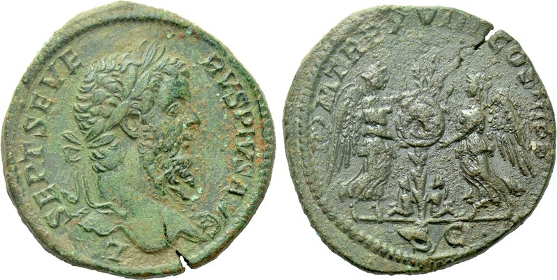SEPTIMIUS SEVERUS (193-211). Sestertius. Rome. 

Obv: L SEPT SEVERVS PIVS AVG....