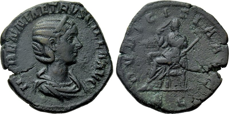 HERENNIA ETRUSCILLA (Augusta, 249-251). Dupondius. Rome. 

Obv: HERENNIA ETRVS...