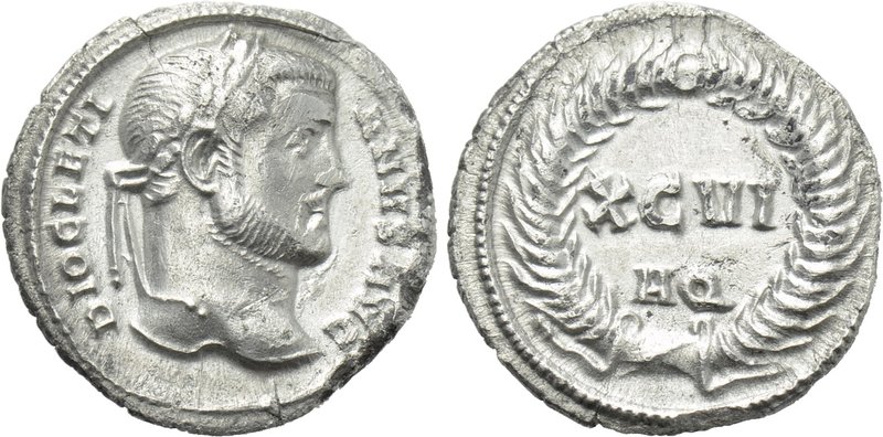 DIOCLETIAN (284-305). Argenteus. Aquileia. 

Obv: DIOCLETIANVS AVG. 
Laureate...