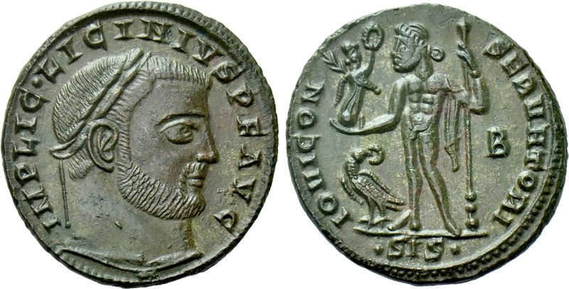 LICINIUS I (308-324). Follis. Siscia. 

Obv: IMP LIC • LICINIVS P F AVG. 
Lau...