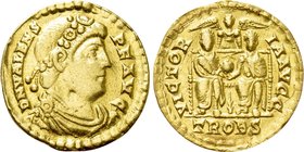 VALENS (364-378). GOLD Solidus. Treveri.