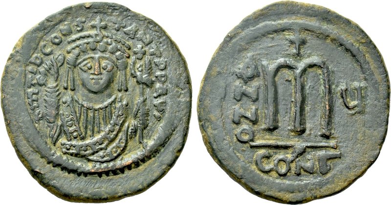 TIBERIUS II CONSTANTINE (578-582). Follis. Constantinople. Dated RY 5 (578/9). ...