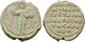 BYZANTINE LEAD SEALS. Michael, vestarches and katepano of ... (Circa 10th-11th centuries).