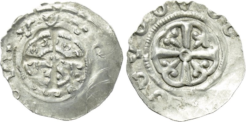 AUSTRIA. Fischau. Otakar IV (1164-1192). Pfennig. 

Obv: Cross, with inward-fa...