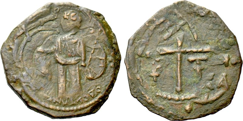 CRUSADERS. Antioch. Tancred (Regent, 1101-03; 1104-12). Follis. 

Obv: S / PE....
