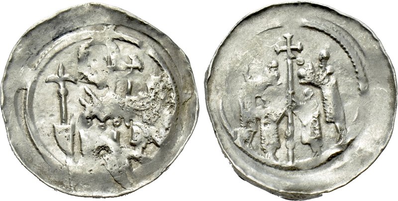 GERMANY. Selz. Pfennig (12th century). 

Obv: Abbot seated facing, holding lis...