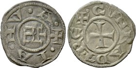 ITALY. Genoa. Denaro (1139-1339). In the name of Holy Roman Emperor Conrad II.