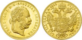 AUSTRIA. Franz Joseph I (1848-1916). GOLD Ducat (1915). Wien (Vienna). Restrike issue, struck 1920-1936.