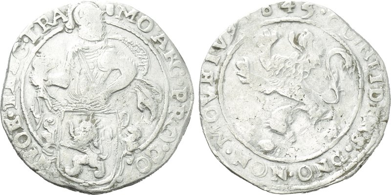 NETHERLANDS. Utrecht. 1/2 Lion Dollar or 1/2 Leeuwendaalder (1645). 

Obv: MO ...