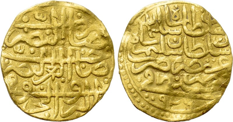 OTTOMAN EMPIRE. Sulayman I Qanuni (AH 926-974 / 1520-1566 AD). GOLD Sultani. Μis...