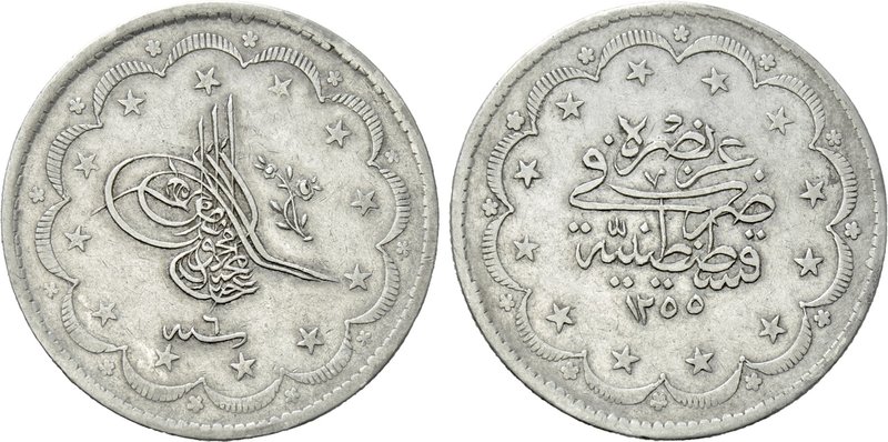 OTTOMAN EMPIRE. Abd al-Majid (AH 1255-1277 / 1839-1861 AD). Mecidiye or 20 Kurus...