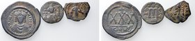 3 Arabo-Byzantine and Byzantine Coins.