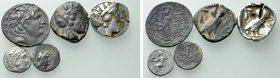 5 Greek Coins.