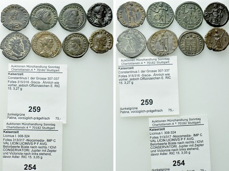 8 Roman Imperial and Provincial Coins. 

Obv: .
Rev: .

.

Partially Ex M...