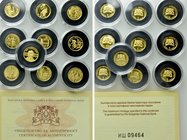 10 GOLD Coins of Bulgaria.