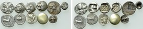 11 Greek Coins; Including Electrum.
