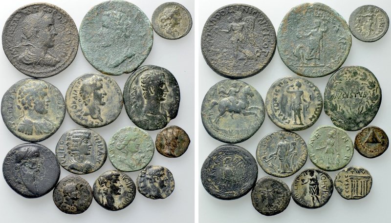 13 Roman Provincial Coins. 

Obv: .
Rev: .

. 

Condition: See picture.
...