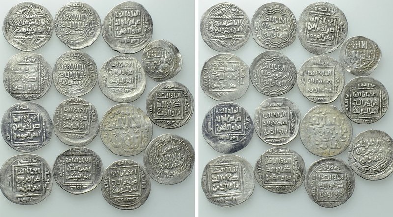 15 Islamic Coins. 

Obv: .
Rev: .

. 

Condition: See picture.

Weight:...