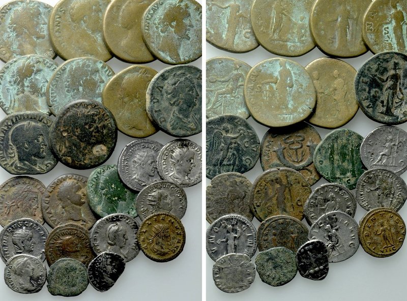 23 Roman Coins. 

Obv: .
Rev: .

. 

Condition: See picture.

Weight: g...