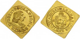 European Medals from 1513 to 1788 
 Holy Roman Empire, Austria. Salzburg . Leonhard von Keutschach. 1495-1519. Klippe of 3 Ducats (Gold, 29x29mm, 10....