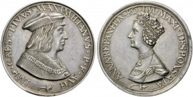 European Medals from 1513 to 1788 
 Holy Roman Empire. Maximilian I. 1486-1508-1519. Medal (Silver, 55.5mm, 41.52 g 12), original cast, unsigned but ...