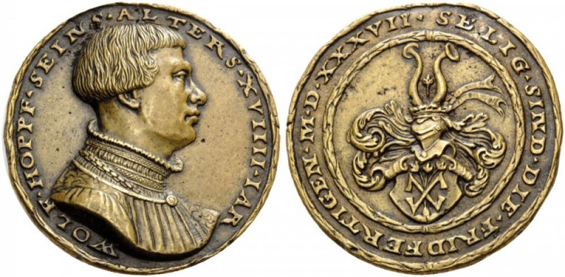 European Medals from 1513 to 1788 
 Germany, Bamberg. 1537. Medal (Bronze, 37.6...